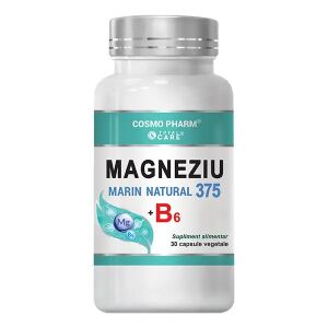 Magneziu Marin Natural 375 + B6 Premium – Stresz, Nervozitás növényi kapszula