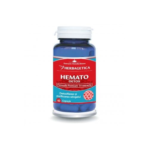 Herbagetica Hemato Detox 60 kapszula vértisztításhoz és bőrápoláshoz - Egészségügyi eszköz
