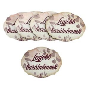 Több Nyomtatott dekorkarton 'Legjobb barátnőmnek' tábla - Művészet & Hobbi