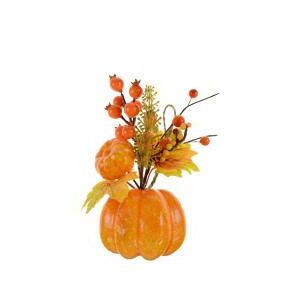 Dekoráció őszi H19CM tökkel barna/narancs 143513737 - Őszi dekorációs kellék