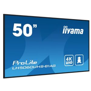 Iiyama IPS LED Professional Bildschirm 49,5" LH5060UHS-B1AG, UHD (3840 x 2160), HDMI, Lautsprecher (Schwarz) 143514808 - LFD-Monitore