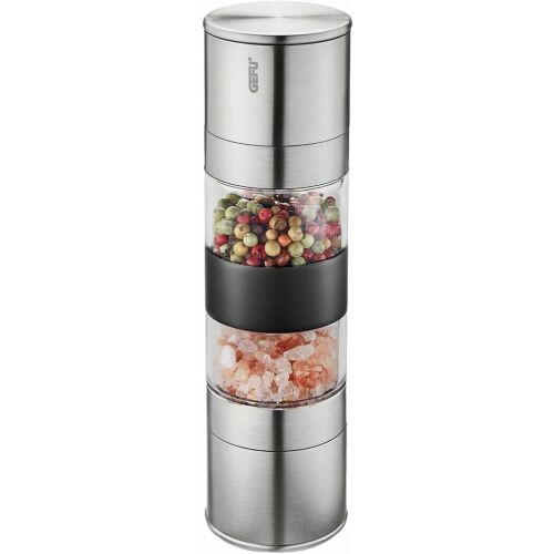 Gefu 34638 Manuális Só- és borsőrlő szett - Ezüst / Átlátszó 143518606