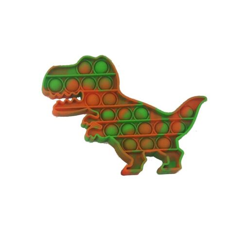 Push Poppers Dinó stresszoldó játék - Zöld / Narancssárga