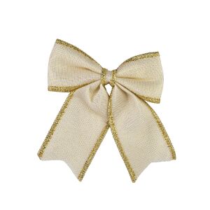 SANTA LILA 18x20 cm piros karácsonyi masni dekorációs kiegészítő