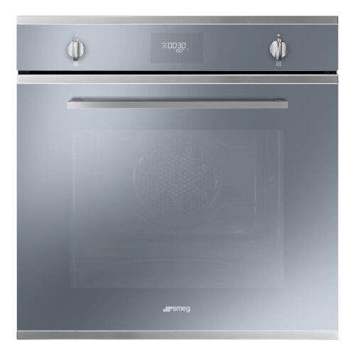 SMEG PIROLITIKUS HŐLÉGKEVERÉSES SÜTŐ,Selezione design, 10+4 funkció, LCD kijelző,ezüst stopsol üveg/csiszolt acél 143525685