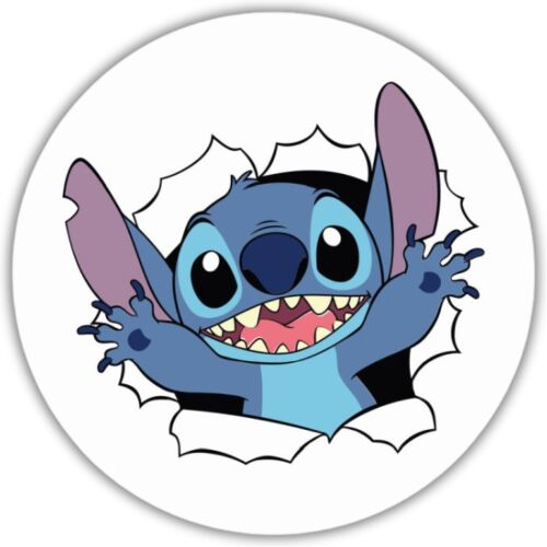 Nyomtatott fa tábla koszorú közép - Stich vagyok! 11,8cm