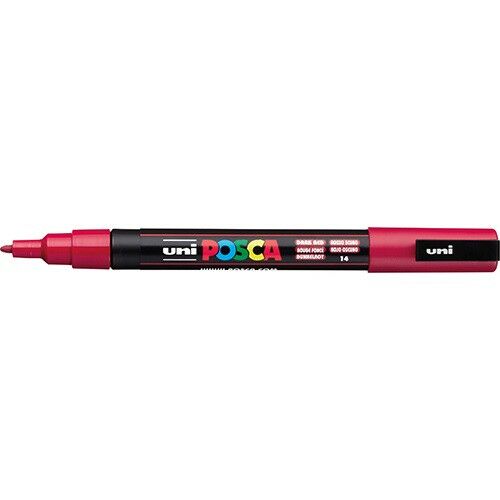 Marker Uni dekor Posca PC-3M Sötét piros 0,9-1,3 mm 143526661