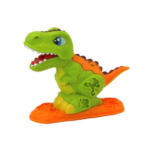 Dinoszauruszos gyurma készlet 6 színnel és delfin formákkal