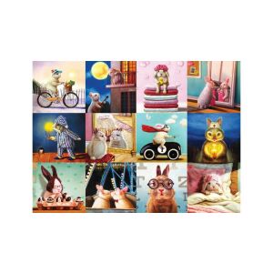 EuroGraphics 1000 db-os puzzle - Funny Bunnies, Lucia Heffernan (6000-5693) 143530980 - Eurographics