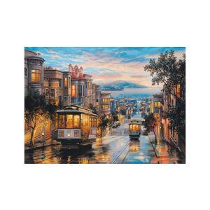 EuroGraphics 1000 db-os puzzle - Cable Car Heaven, San Francisco, Eugene Lushpin (6000-0957) 143531057 - Puzzle
