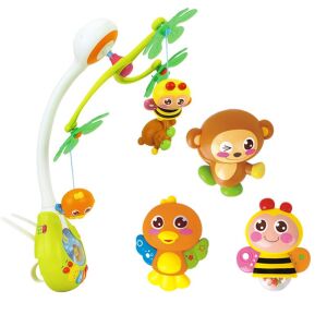 Hola karuzela do łóżeczka z wiszącymi zabawkami i projektorem światła - Hola