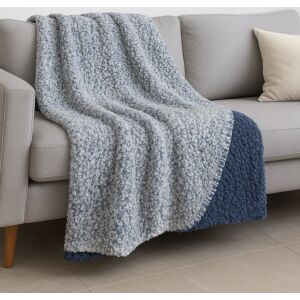 Ágytakaró pléd Boho fröcskölt kétoldalas Kék 150x200cm 143532842 - Pléd