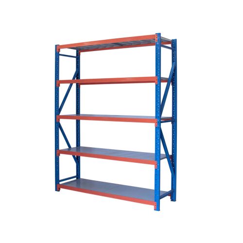 Komplett HD Regal FLEX300 polcrendszer, 5 polcos - Ipari polcrendszer