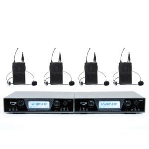 Thunder U-2008 4H UHF rádiós mikrofon (4 db FEJ mikrofon) + Koffer 143534127 - Mikrofon