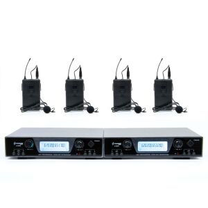 Thunder U-2008 4T UHF rádiós mikrofon (4 db CSÍPTETŐS mikrofon) + Koffer 143534129 - Mikrofon