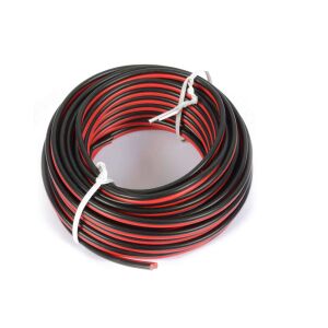 PDConnex RX22-5m Hifi Hangfalkábel Piros-Fekete (2×1,5mm2)-5 méter 143534228 - Hangszóró kábel