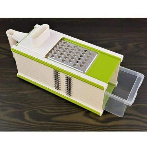 Többfunkciós reszelő tartállyal, ferde nézet