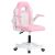 Forgószék, rózsaszín/fehér, ODELIA 143536475