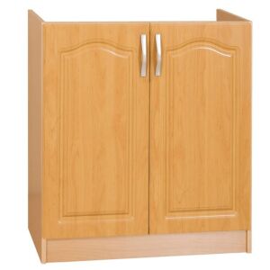 Konyhaszekrény, alsó, duplaajtós, égerfa LORA MDF NEW S80ZL