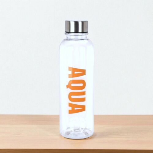 Excellent Houseware feliratos 'Aqua' kulacs 500ml - narancssárga színben 143548803