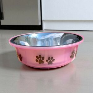 Kisállat tál 14 cm-es, 350 ml ─ rózsaszín