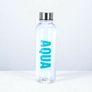 Excellent Houseware feliratos 'Aqua' kulacs 500ml - kékeszöld színben