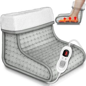 Pepita 6-level Electric Foot Warmer with Remote - Gray, providing warmth and comfort - Electric leg warmer