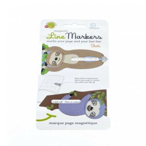 Mágneses sorjelölő könyvjelző 2db-os, Lajhár Thinking Gifts