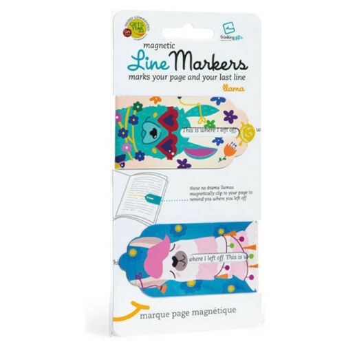 Mágneses sorjelölő könyvjelző 2db-os, Láma Thinking Gifts 143552392