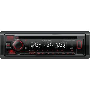 Kenwood KDC-BT450DAB autórádió Fekete 50 W Bluetooth 143555466 - Autóelektronika