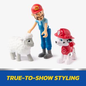 Paw Patrol Marshall, Farmer Al és bárány figurák, a műsorhoz hű stílus - Spin Master