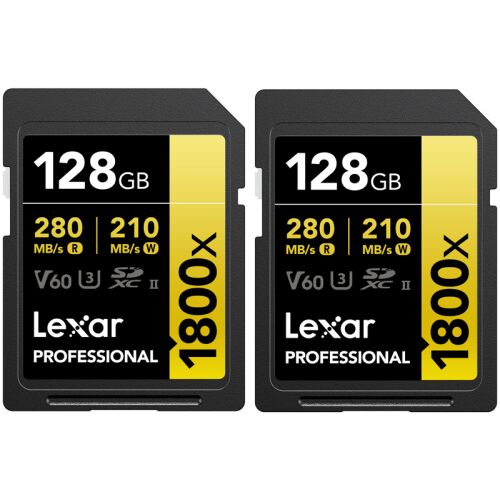 Lexar Professional 1800x 128 GB SDXC UHS-II Class 10 memóriakártya 143555858