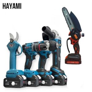 Set scule fără fir Hayami, 5 piese, cu 2 baterii de 88V, HA-1022 143556402 - Seturi de scule electrice cu acumulator