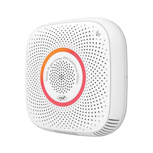 PNI SafeHouse HS201 газов сензор за метан (CH4) с Wi-Fi, управление от приложението Tuya Smart, 230V захранване, 70dB, гласова подкана, звукова и визуална аларма 143559191
