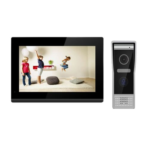 Inteligentný videovrátnik PNI VP8373 s 1 monitorom, 7 palcový dotykový displej 1080p, WiFi, mobilná aplikácia Tuya, IP65, slot na kartu, obrazovka, LAN komunikácia, interkomová sieť 143559116
