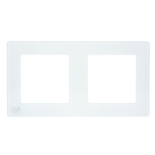PNI WP2 Dupla Kristályüveg Sorolókeret, 2x dugaljhoz-konnektorhoz-csatlakozó aljzathoz, fehér 143559151