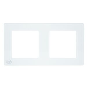 PNI WP2 Glas-Doppelrahmen für PNI-Steckdosen 143559151 - Rahmen für Schalter