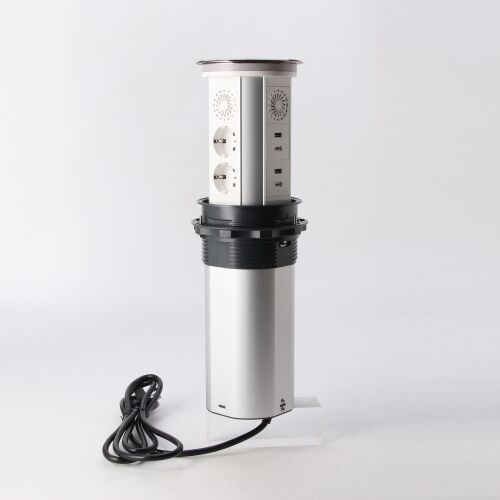 Inteligentne gniazdo PNI SmartHome WP600 WiFi, wbudowane w podłogę, 6 x schuko, 2 x USB-A, 2 x USB-C, IP65, szare 143559586