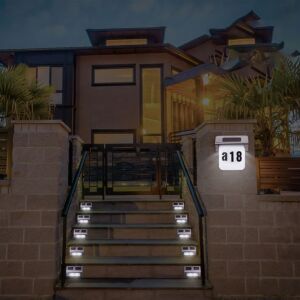 Lampa solara LED PNI GreenHouse WS20S montaj pe perete pentru iluminare numar proprietate 143559600 - Decorațiuni