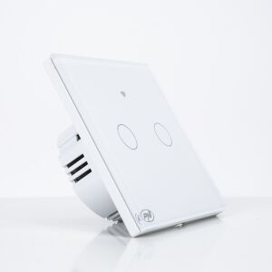 Inteligentný prepínač s PNI SafeHome PT202L WiFi touch, 10A, ovládanie pomocou aplikácie Tuya Smart, kompatibilný s Alexa a Google Assistant - Live Wire, bez nuly 143559850 - Výstavba&Renovácia
