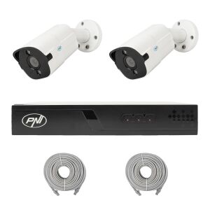 NVR POE PNI House IP710J Videoüberwachungspaket, 2 PNI IP818J 8MP Kameras und 2 UTP CAT6 Kabel 20 Meter im Lieferumfang enthalten 143559776 - PNI