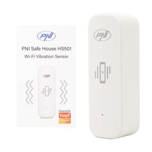 PNI SafeHouse HS501 senzor vibracija s Wi-Fi, Tuya kompatibilan s aplikacijom, 3V napajanje 143559868 - Alarm