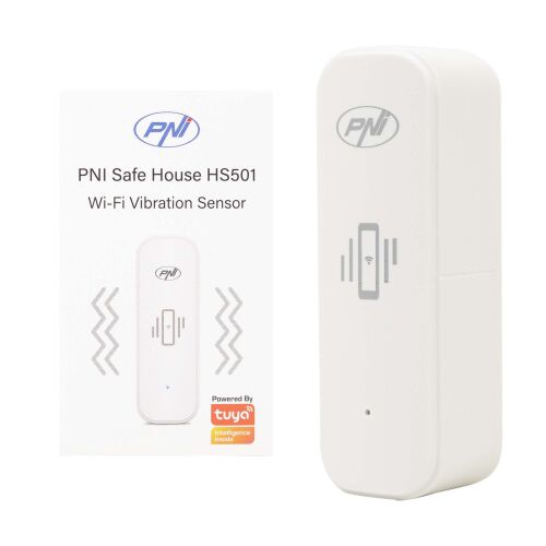 Senzor vibrácií PNI SafeHouse HS501 s Wi-Fi, kompatibilný s aplikáciou Tuya, napájanie 3V 143559868