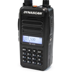 VHF Dynascan AB-650 tragbarer Radiosender für die Luftfahrt, 6 W, SQ, 118–136,975 MHz, AM, 2600 mAh Li-Ion, UKW-Radio 143560265 - Walkie-Talkie