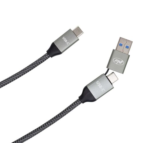 PNI CD600 USB Type-C na Type-C 60W kabel za podatke i punjenje + USB Type-C na USB-A adapter, duljine 1m 143560636