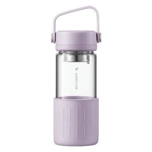 Sticlă de ceai Buydeem CD1008-PP cu infuzor, 325 ml, dozare reglabilă, mâner, violet