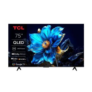 Televizor Smart QLED TCL 75T69C, 189 cm, Ultra HD 4K, Google TV, Clasa F