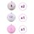 vidaXL Set de Globuri de Crăciun 4 pcs Roz 143562419