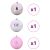 vidaXL Set de Globuri de Crăciun 3 pcs Roz 143562531
