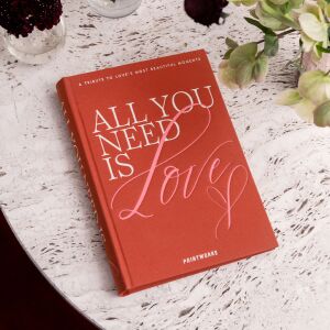 Оранжев фотоалбум Printworks All You Need Is Love за 80 снимки - Декорация